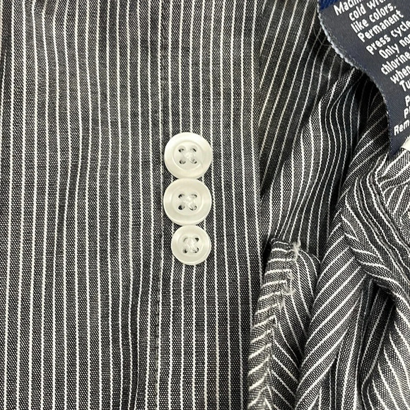 NWOT Croft & Barrow Broadcloth Classic Fit Point Collar Dress Shirt 15.5 34-35 - Picture 13 of 15